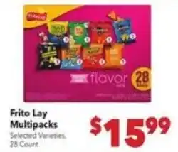 Vallarta Supermarkets Frito Lay Multipacks offer