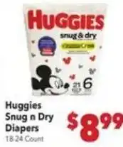 Vallarta Supermarkets Huggies Snug n Dry Diapers offer