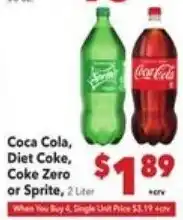 Vallarta Supermarkets Coca Cola, Diet Coke, Coke Zero or Sprite offer