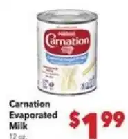 Vallarta Supermarkets Carnation Evaporated Milk offer