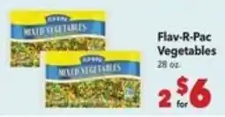Vallarta Supermarkets Flav-R-Pac Vegetables offer