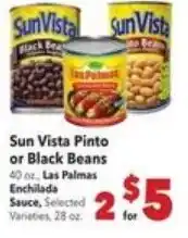 Vallarta Supermarkets Sun Vista Pinto or Black Beans offer