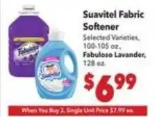 Vallarta Supermarkets Suavitel Fabric Softener offer