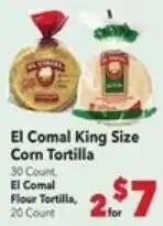 Vallarta Supermarkets El Comal king size corn tortilla offer