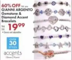 Boscov's Gianni Argento Gemstone & Diamond Accent Bracelets offer