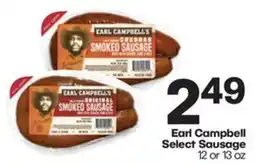 Harp's Market Earl Campbell Select Sausage offer