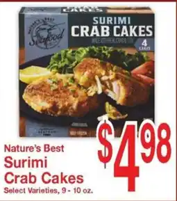 Super Saver Nature's Best Surimi Crab Cakes offer
