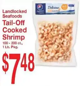 Super Saver Landlocked Seafoods Tail-Off Cooked Shrimp offer