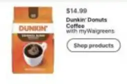 Walgreens Dunkin' Donuts Coffee offer