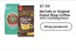 Walgreens McCafe or Original Donut Shop Coffee offer