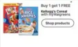Walgreens Kellogg's Cereal offer