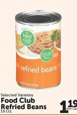 Food City Food Club Refried Beans offer