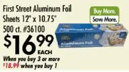 Smart & Final First Street aluminum foil offer