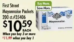 Smart & Final First Street mayonnaise packets offer