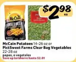 Fresco y Más McCain Potatoes or PictSweet Farms Clear Bag Vegetables offer