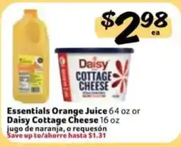 Fresco y Más Essentials Orange Juice or Daisy Cottage Cheese offer