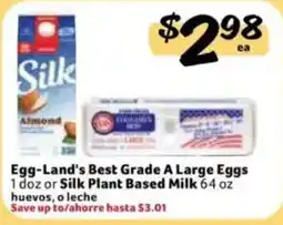 Fresco y Más Egg-Land's Best Grade A Large Eggs or Silk Plant Based Milk offer