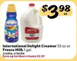 Fresco y Más International Delight Creamer offer