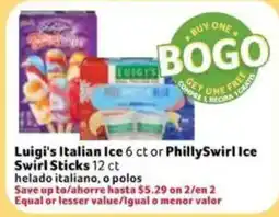 Fresco y Más Luigi's Italian Ice or PhillySwirl Ice offer