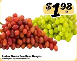 Fresco y Más Red or Green Seedless Grapes offer