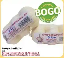 Fresco y Más Patty's Garlic offer