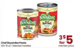 Safeway Chef Boyardee Pasta offer