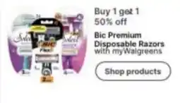 Walgreens Bic Premium Disposable Razors offer