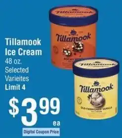 Smart & Final Tillamook ice cream offer