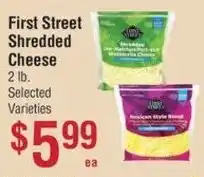 First Street shredded cheese