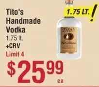 Smart & Final Tito's Handmade Vodka offer