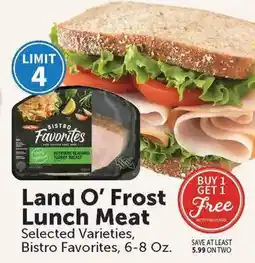 Food City Land O' Frost lunch meat offer