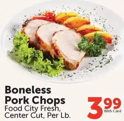 Food City Food City Fresh Boneless Pork Chops offer