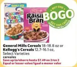 Fresco y Más General Mills Cereals Kellogg's Cereals offer