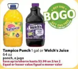 Fresco y Más Tampico Punch or Welch's Juice offer
