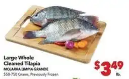 Vallarta Supermarkets Large Whole Cleaned Tilapia offer