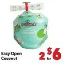Vallarta Supermarkets Melissa's Easy Open Coconut offer