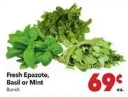 Vallarta Supermarkets Fresh Epazote, Basil or Mint offer