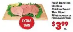 Vallarta Supermarkets Fresh Boneless Skinless Chicken Breast offer