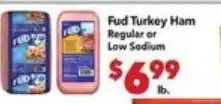 Vallarta Supermarkets Fud Turkey Ham offer
