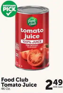 Food City Food Club Tomato Juice offer