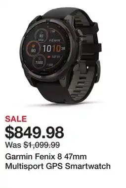 Dick's Sporting Goods Garmin Fenix 8 47mm Multisport GPS Smartwatch offer