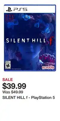 Game Stop SILENT HILL f - PlayStation 5 offer