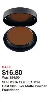 Kohl's SEPHORA COLLECTION Best Skin Ever Matte Powder Foundation offer