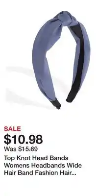 Kohl's Top Knot Head Bands Womens Headbands Wide Hair Band Fashion Hair Accessories For Women offer