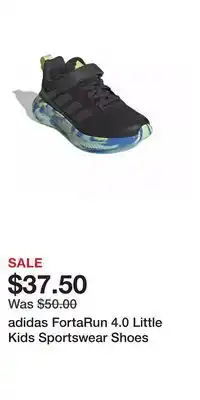 Kohl's adidas FortaRun 4.0 Little Kids Sportswear Shoes offer
