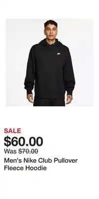 Kohl's Men's Nike Club Pullover Fleece Hoodie offer