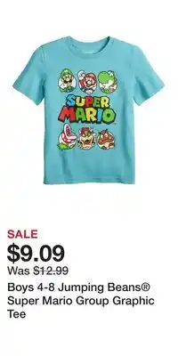 Kohl's Boys 4-8 Jumping Beans Super Mario Group Graphic Tee offer