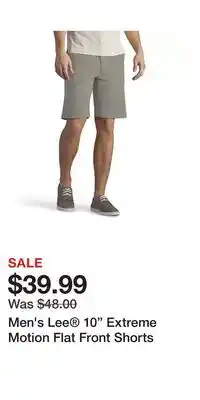 Kohl's Men's Lee 10 Extreme Motion Flat Front Shorts offer