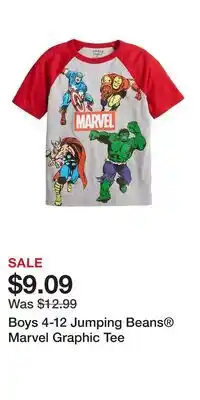 Kohl's Boys 4-12 Jumping Beans Marvel Graphic Tee offer