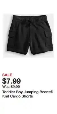 Kohl's Toddler Boy Jumping Beans Knit Cargo Shorts offer